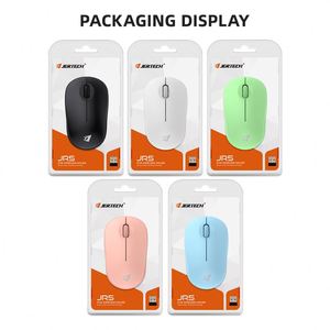 Jertech JR5 2.4G Cắm Và Chơi Nhạy Cảm Các Mặt Hàng Đáp ứng Mini Chơi Game Trắng Chuột Không Dây Cho Mac - Product Image 6