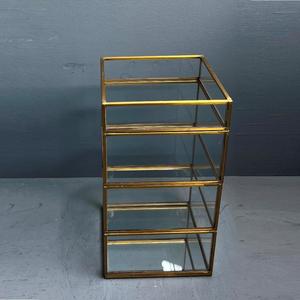 Bougie votive, porte-bougie décoratif en laiton et verre - Product Image 3