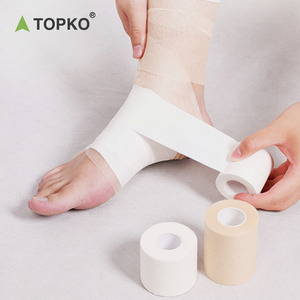 TOPKO - Venda Deportiva de Algodón Blanco de Alta Calidad <span class=keywords><strong>para</strong></span> Muñeca y <span class=keywords><strong>Tobillo</strong></span>, Cinta Protectora <span class=keywords><strong>para</strong></span> Primeros Auxilios - Product Image 2