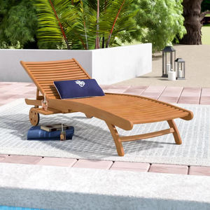 Chaise longue en teck fabriquée en Indonésie - Product Image 4