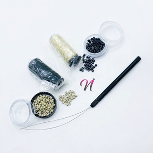 Outil de boucle de fil d'acier de qualité supérieure personnalisable Boîte de perles remplaçables durables pour fils à coudre en soie Outils d'extension de cheveux - Product Image 5