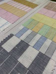 Tissu Tru Linen rayé et à carreaux 60 Lea Premium pour chemises - Product Image 2