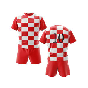 Nueva llegada de alta calidad por encargo transpirable Rugby uniforme conjuntos 100% poliéster sublimación impresa Jersey - Product Image 3