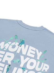 Sudaderas con Logotipo Personalizado, Sudaderas Extra Grandes con Estampado Puff, Sudaderas de Felpa para Mujer al por Mayor, Sudadera Vintage de Cuello Redondo de Algodón para Mujer - Product Image 6