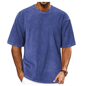Camiseta 100% algodón para hombre, corte holgado, manga corta, tejido de punto, logotipo personalizado y color sólido - Product Image 5