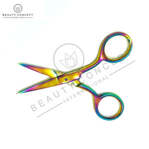 Ciseaux à cuticules de haute qualité avec impression de logo personnalisé outils à ongles multicolores lame droite meilleur outil de beauté de taux d'usine - Product Image 2