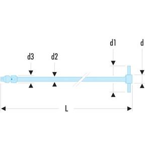 ประแจขันน็อต Facom ขนาด 1/4 นิ้ว พร้อมข้อต่ออเนกประสงค์ - Product Image 2