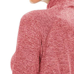 Meilleur sweat col montant manches longues polyester tissu tenue décontracté anti-rides respirant sweat-shirt et sweats à capuche pour femme - Product Image 6