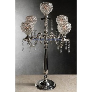 Classic Black Color Table Top Handmade Candelabra Superior Quality Large 3 Arms Metal <b>Candlestick</b> <b>Holder</b> for Wholesale Supply - Product Image 3