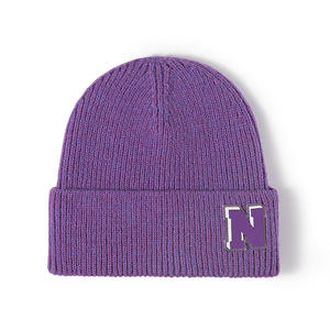 Cadeau promotionnel publicitaire Bonnet de course Bonnet en cachemire jacquard de qualité Bonnets avec logo personnalisé pour adultes - Product Image 1