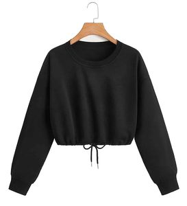 เสื้อสเวตเตอร์ผู้หญิงผ้าคอตตอนนิ่มกันรอยยับสำหรับฤดูหนาวระบายอากาศได้ดีซักไหล่แบบลำลอง - Product Image 3