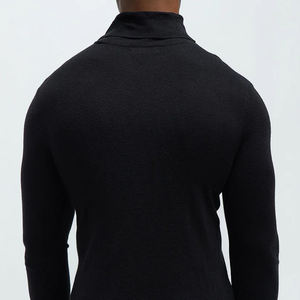 High Quality Custom <b>Men's</b> Sportswear Turtleneck Shirts OEM Service Quick Dry Animal Print Digital Print - Product Image 3
