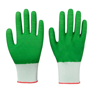 Gants de travail robustes personnalisés en latex enduit, paume antidérapante en latex gaufré, poignet élastique tricoté sans couture, pour le jardinage - Product Image 2