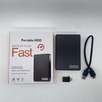 Hard Disk Eksternal Portabel USB3.0 Tipe C 1TB Kecepatan Tinggi Antarmuka SATA Cache 8MB 2.5" Laptop/Desktop/PC/Mac/iPhone 15 Pro Max/PS4