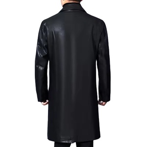<b>Top</b> Selling Men's Vintage Genuine Leather Long Coat for Women Breathable Winter Wear Casual Long Coat by Standard International - Product Image 5