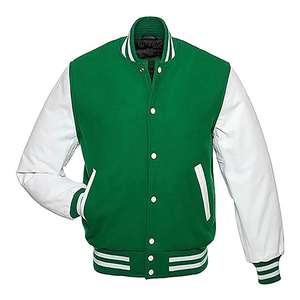 Chaqueta universitaria bordada personalizada para hombre, abrigo de lana gruesa para estudiantes, equipos y moda escolar, tendencia personalizada - Product Image 1