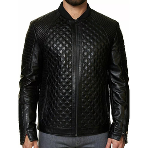 Hommes véritable cuir de vachette Premium cuir moto Biker noir haut noir haute qualité personnalisé brodé flambant neuf 2025 vestes - Product Image 5