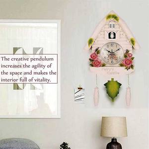 Horloge Fullwill Coucou Horloge Murale Décor À La Maison Fleur Design Horloge pour La Maison - Product Image 5