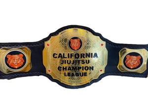เข็มขัดแชมป์ทองแดงแบบกำหนดเองของ Champ King สำหรับการแข่งขันลีกจิวยิตสูระดับโลกแคลิฟอร์เนีย ปี 2025 รุ่นผ้า 120 กรัม - Product Image 4