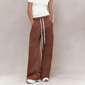 Pantalons de survêtement pour femmes surdimensionnés Commandes en gros Bienvenue Pantalons de survêtement amples taille haute pour femmes B2B OEM Fournisseur Pantalons de survêtement classiques - Product Image 2