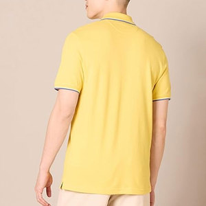 เสื้อโปโลผู้ชายคุณภาพสูง ผ้าถักเนื้อนุ่ม 100% ผ้าฝ้าย พิมพ์ลาย สำหรับเสื้อเชิ้ตแขนสั้น แห้งเร็ว เหมาะสำหรับกอล์ฟ - Product Image 2