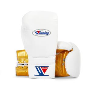 Guantes de entrenamiento OEM personalizados para boxeo MS-Encaje de oro blanco 2 - Product Image 1