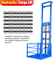 Plateforme élévatrice de fret hydraulique de haute qualité, élévateur de marchandises électrique