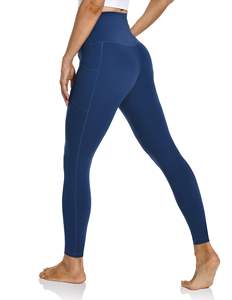Leggings de Yoga taille haute pour femmes taille élastique respirant contrôle du ventre extensible dans les quatre sens grande taille pantalon de Fitness de gymnastique - Product Image 4