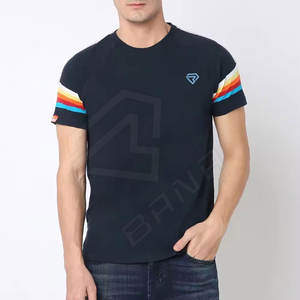 เครื่องแต่งกาย & อุปกรณ์เสริมเสื้อยืดคอกลมสำหรับผู้ชายผ้าฝ้าย100% สั่งทำพิมพ์โลโก้เสื้อยืดคุณภาพสูง - Product Image 1