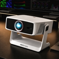 Projecteur Gimbal VIVIBRIGHT G2000, projecteur LED portable 1100 ANSI avec mise au point automatique pour le divertissement vidéo à domicile
