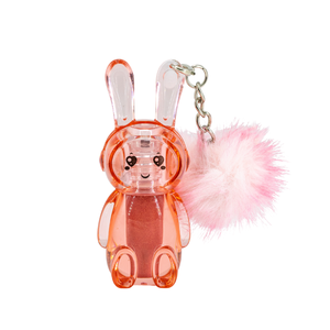 Mocoallure - Set de 12 Brillos Labiales de Conejo con Llavero y Pompón - Maximizador de Brillo Labial de Alto Impacto - Proveedor de Maquillaje Estético Kawaii - Product Image 3
