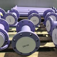 Raccord en T réducteur en acier doux de haute qualité, anti-corrosion, avec revêtement en PTFE lisse, pour utilisation chimique, raccords de tuyauterie à bride, haute température