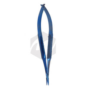 Porte-aiguilles Castroviejo de haute qualité 12 cm avec verrouillage sécurisé, instruments chirurgicaux médicaux en titane, microchirurgie ophtalmique - Product Image 6