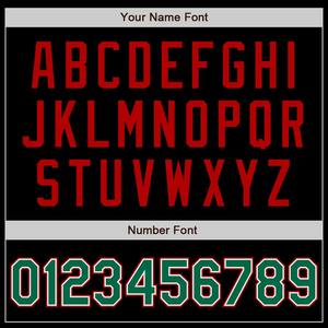 Personalizado negro Kelly verde-rojo bombardero Varsity Letterman cremallera chaqueta cortavientos Streetwear vintage hombres Varsity chaqueta - Product Image 3