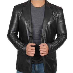 Vêtements d'hiver Nouveau style de vestes en cuir Veste en cuir de couleur personnalisée de haute qualité pour hommes - Product Image 1