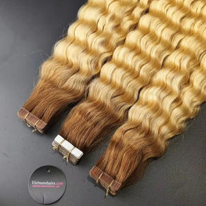 Meilleure qualité 100% véritables extensions de ruban de kératine pleine cuticule vague Curl Styles brut vietnamien humain Bundle prêt à l'exportation Viet Nam - Product Image 1