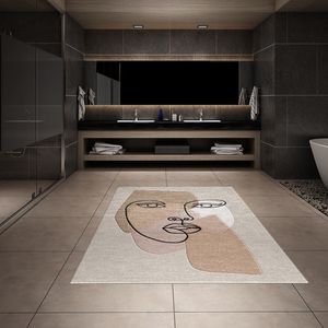 Durabilité et confort motif abstrait brodé peluche laine soie mélange ensembles de tapis tuftés à la main pour la décoration intérieure - Product Image 3