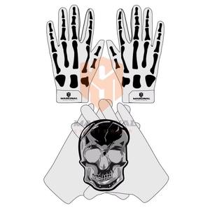 Custom American Football Receiver <b>Gloves</b> Hand Grips Lightweight <b>Silicone</b> Non-Slip Full-Finger Stretch Design Adjustable Hook - Product Image 1