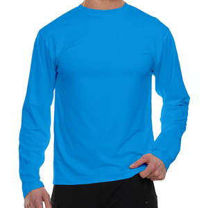 Precio transpirable Ropa al aire libre Rash Guard Camisetas Mangas largas Nuevo producto Cuello redondo Slim-Fit Rash Guard para hombres OEM - Product Image 1