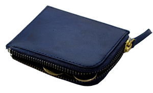 Offre Spéciale pochette en cuir avec logo personnalisé nouveau design 100% cuir pleine fleur fermeture à glissière lisse pochette à monnaie en cuir naturel solide - Product Image 2