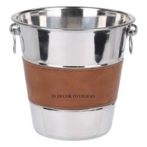 Bac à boissons en verre transparent à texture élégante fantaisie avec pince et poignées plaquées or de haute qualité pour une meilleure prise en main - Product Image 5