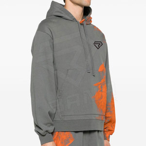 Sudadera con capucha de invierno sólida con logotipo personalizado para hombre, Sudadera con capucha para correr, Jersey de algodón, sudaderas con capucha Unisex de talla grande para hombre - Product Image 2