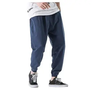 Toptan jogger pantolon özel logo tasarım fabrika elastik bel boy pantolon erkekler oem koşucu pantolonu geniş bacak kalın sweatpants