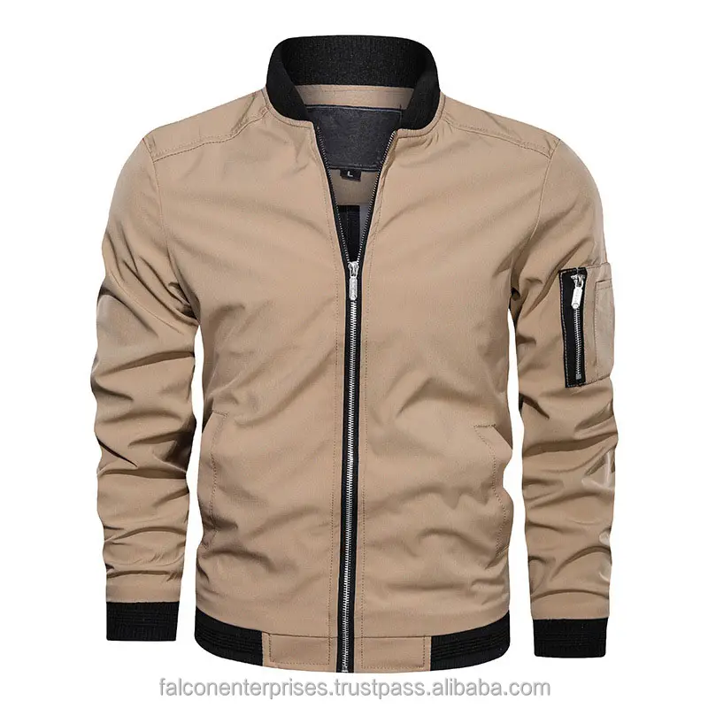 Erkek ceketler ve mont bombacı ceket bahar sonbahar erkek fermuar ceket rahat artı boyutu 5XL standı yaka jaquets