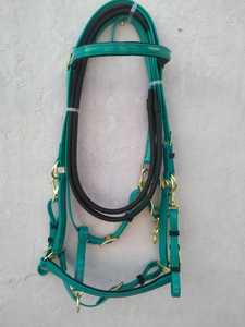 Cerrojo de pvc Teal Horse, hecho a precio barato, muestra gratis, brida de plástico para caballos, con controlador ligero, todos los colores - Product Image 2