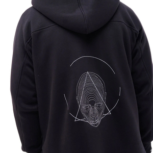 Streetwear personnalisé brodé Patchwork sweat à capuche en détresse Vintage acide lavage soleil fondu poids lourd sweat ensemble hommes survêtement - Product Image 5