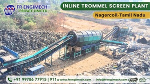 FR ENGIMECH Industrial Trommel Screening Plant Gestión de residuos municipales Compost Biomasa Agregado Separador Core Motor Bearing - Product Image 2