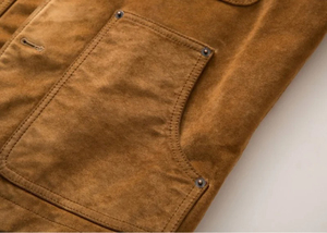 Veste en cuir véritable coupe ajustée à simple boutonnage pour hommes vêtements d'extérieur en daim de vache motard en tenue de moteur marron - Product Image 5