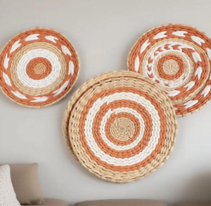 Vannerie de service de fruits faits à la main Style Art déco Design motif vertical pour anniversaire et anniversaire assiette de chargeur décorative eau - Product Image 1