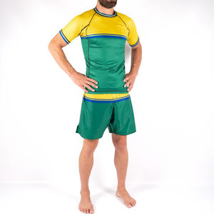 Shorts MMA pour hommes, nouvelle mode, motif uni, avec logo personnalisé, style décontracté, toile, séchage rapide, respirant, fabriqué au Pakistan - Product Image 4